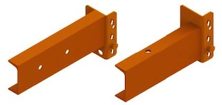 In push back pallet racking, the rails are affixed to the beams