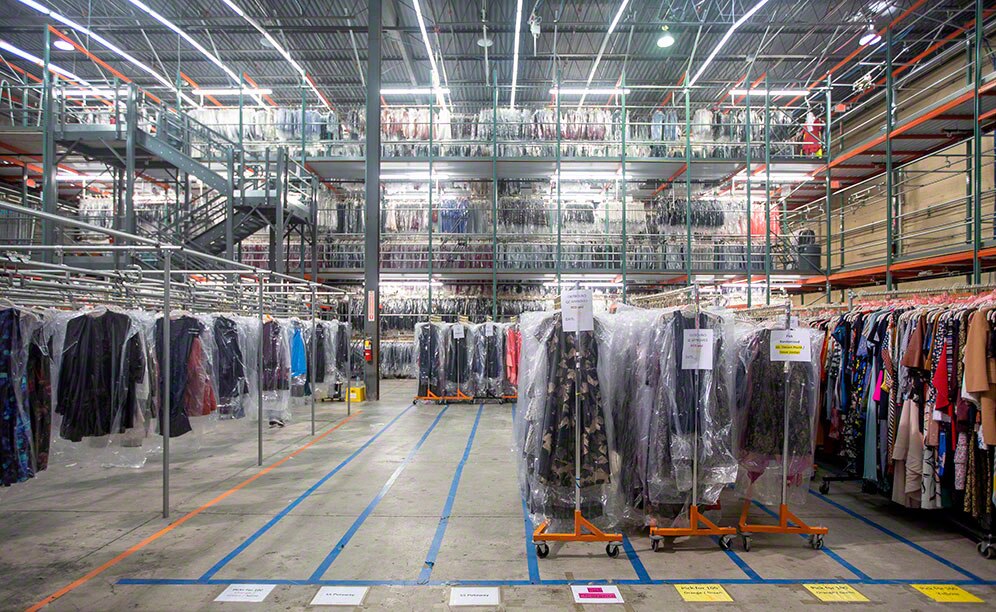 Dressed for success: Interlake Mecalux, ABCO Systems equip Rent the Runway with storage for garments
